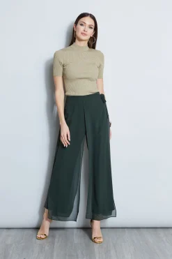 Elie Tahari Overlay Pant- Bottoms