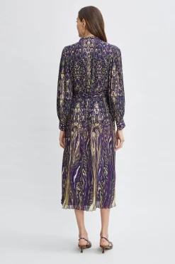 Elie Tahari Paisley Midi Dress- Dresses & Jumpsuits