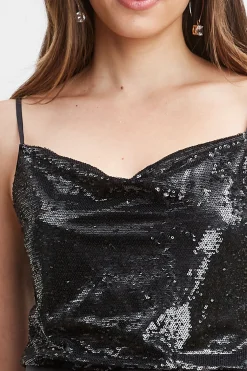 Elie Tahari Pave Sequin Cami- Tops & Sweaters