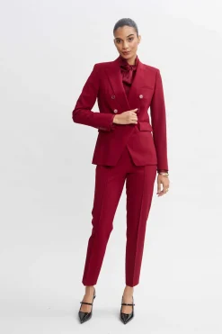 Elie Tahari Pintuck Slim Pant- Bottoms|Suiting