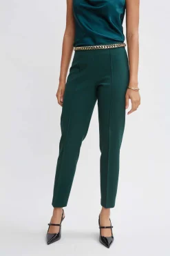 Elie Tahari Pintuck Slim Pant- Bottoms|Suiting