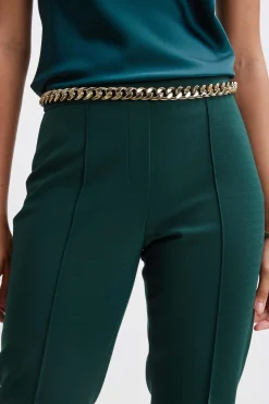 Elie Tahari Pintuck Slim Pant- Bottoms|Suiting