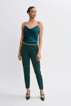 Elie Tahari Pintuck Slim Pant- Bottoms|Suiting
