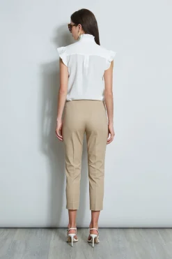 Elie Tahari Pleated Flutter Silk Shirt- Tops & Sweaters