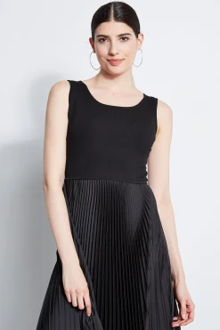 Elie Tahari Pleated Midi Dress- Dresses & Jumpsuits|Sleeveless Dresses