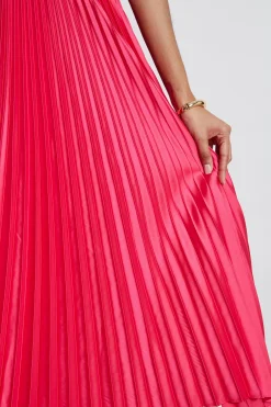 Elie Tahari Pleated Midi Dress- Dresses & Jumpsuits|Midi Dresses
