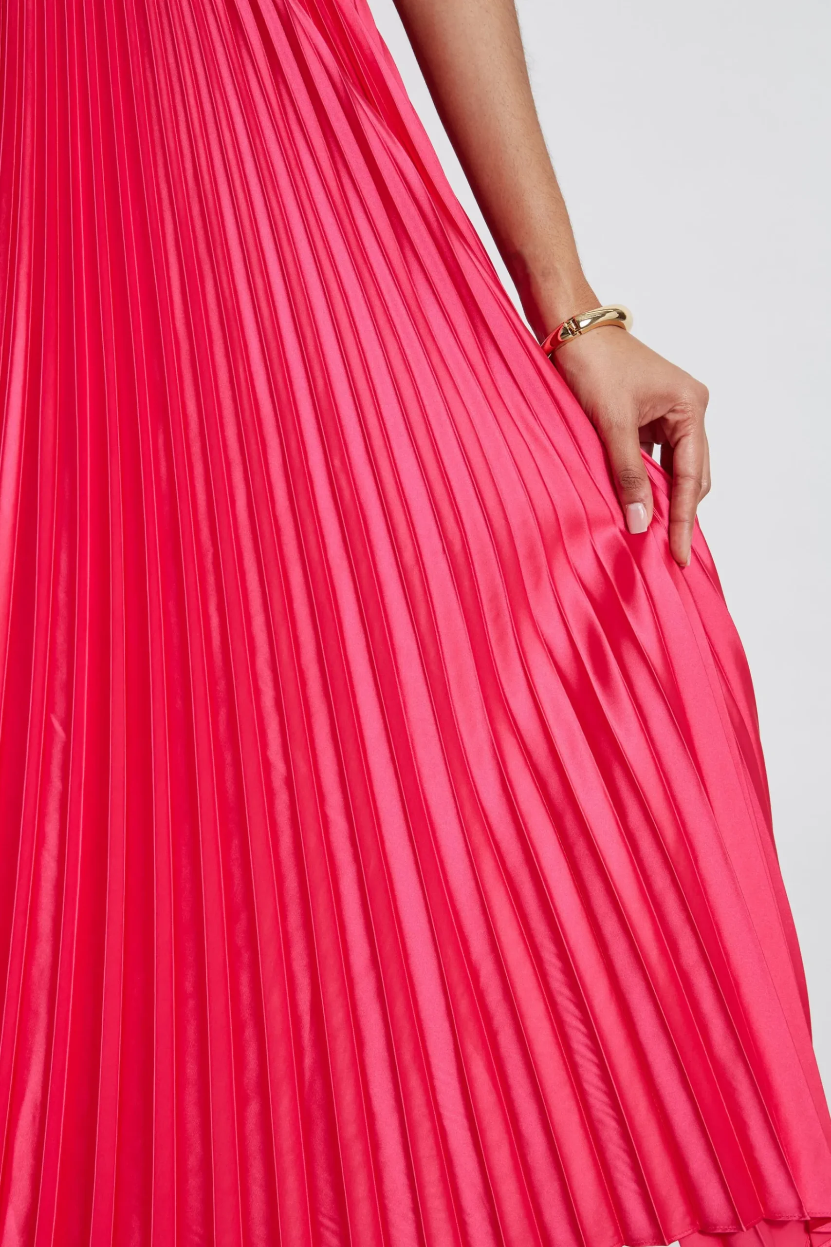 Elie Tahari Pleated Midi Dress- Dresses & Jumpsuits|Midi Dresses