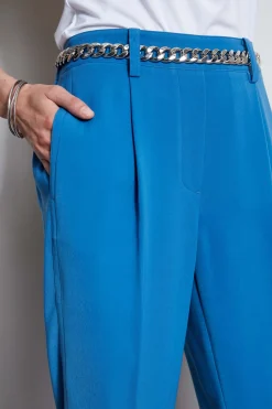 Elie Tahari Pleated Straight Leg Pull On Pant- Bottoms