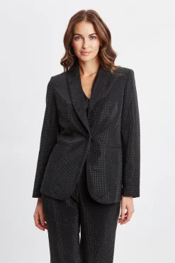 Elie Tahari Rhinestone Embellished Blazer- Jackets & Blazers|Suiting