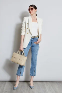 Elie Tahari Rib Detail Sweater Tank- Tops & Sweaters