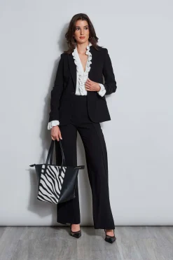 Elie Tahari Ruffle Silk Shirt- Tops & Sweaters