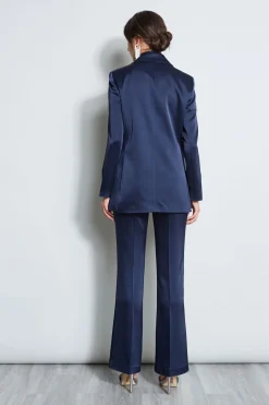 Elie Tahari Satin Boyfriend Blazer- Jackets & Blazers