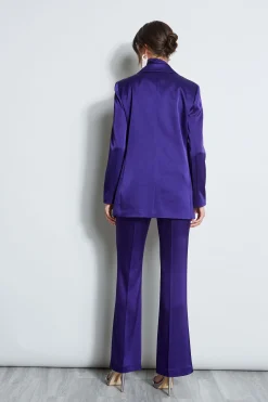 Elie Tahari Satin Boyfriend Blazer- Jackets & Blazers