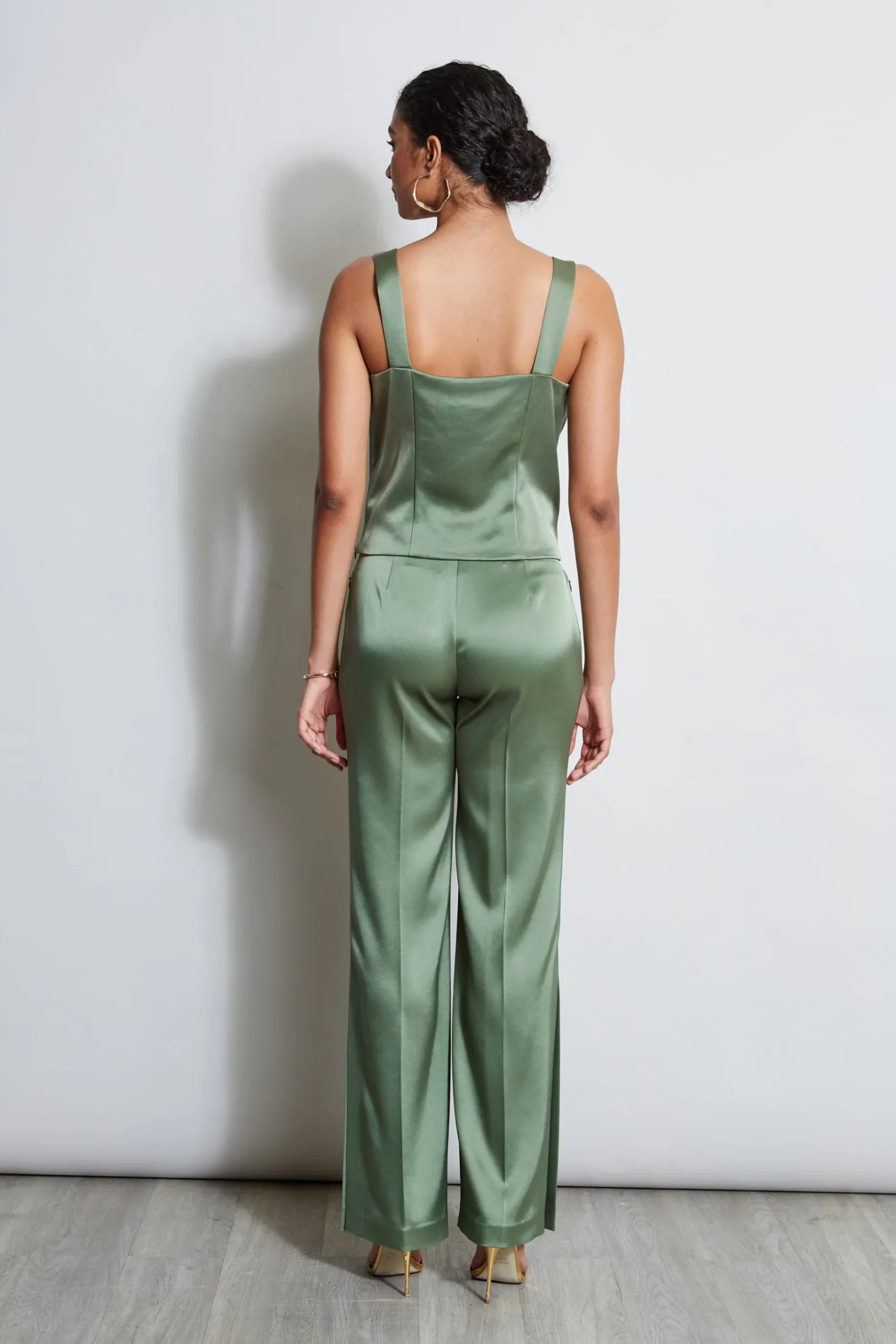 Elie Tahari Satin Cowl Cami- Tops & Sweaters