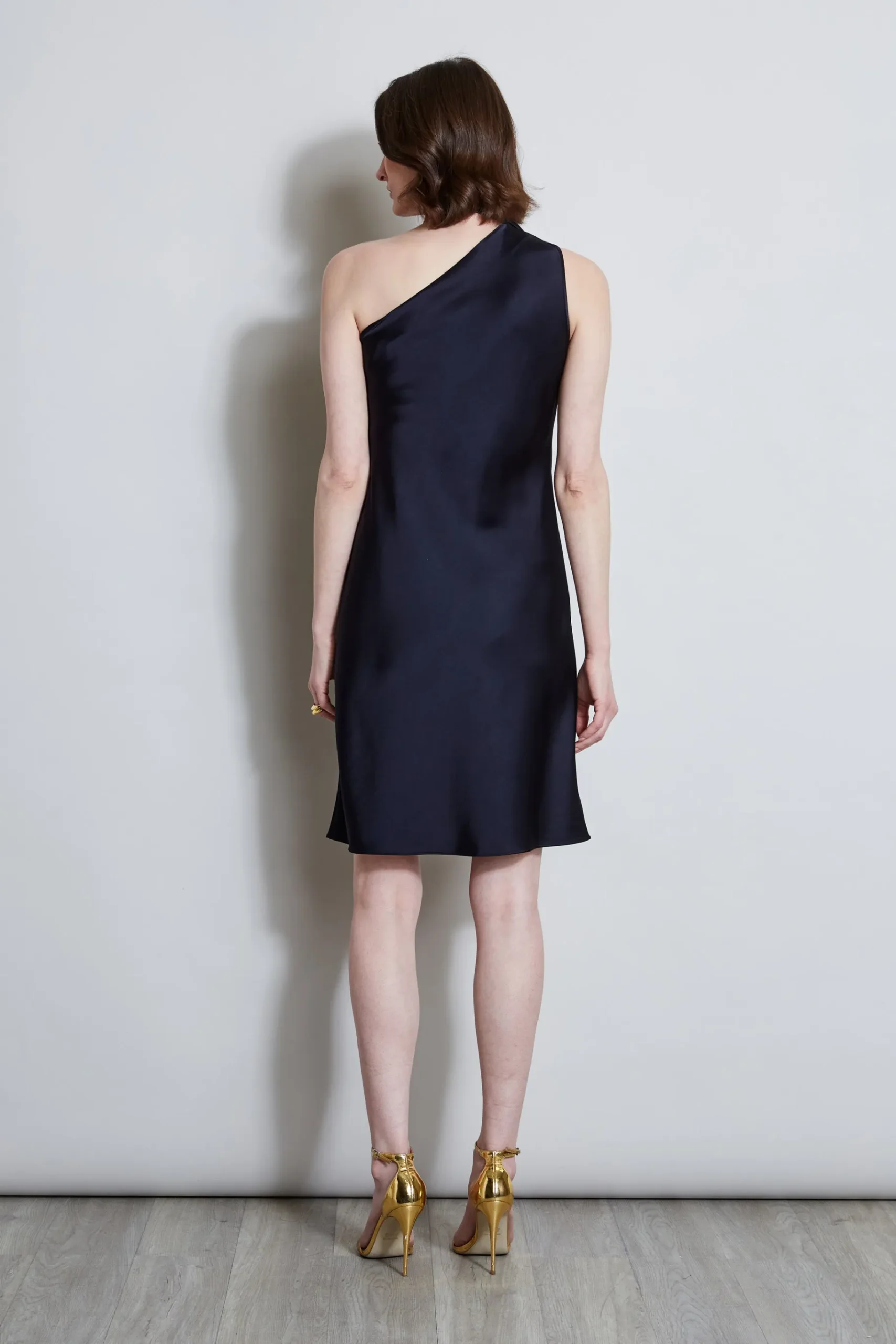 Elie Tahari Satin Scarf Dress- Dresses & Jumpsuits|Short Dresses