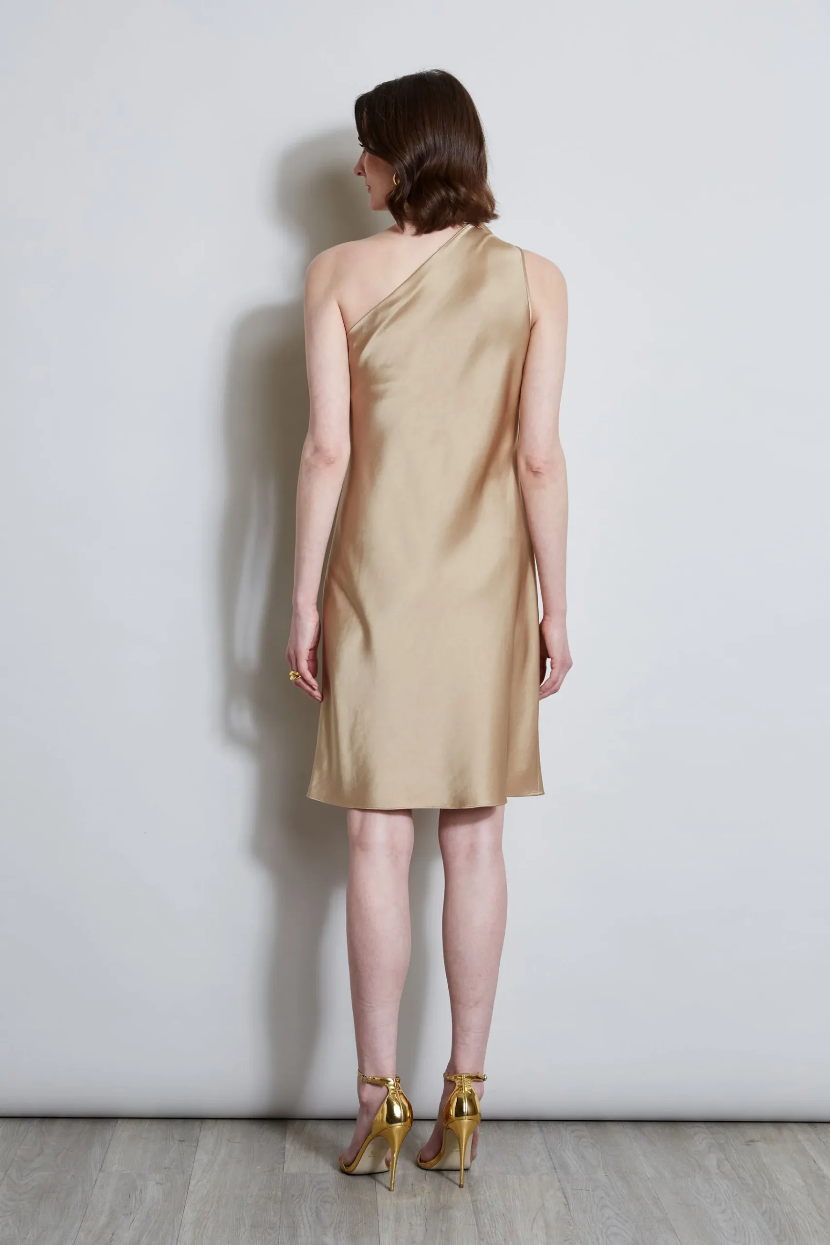 Elie Tahari Satin Scarf Dress- Dresses & Jumpsuits|Short Dresses