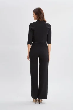 Elie Tahari Scallop Cardigan- Tops & Sweaters