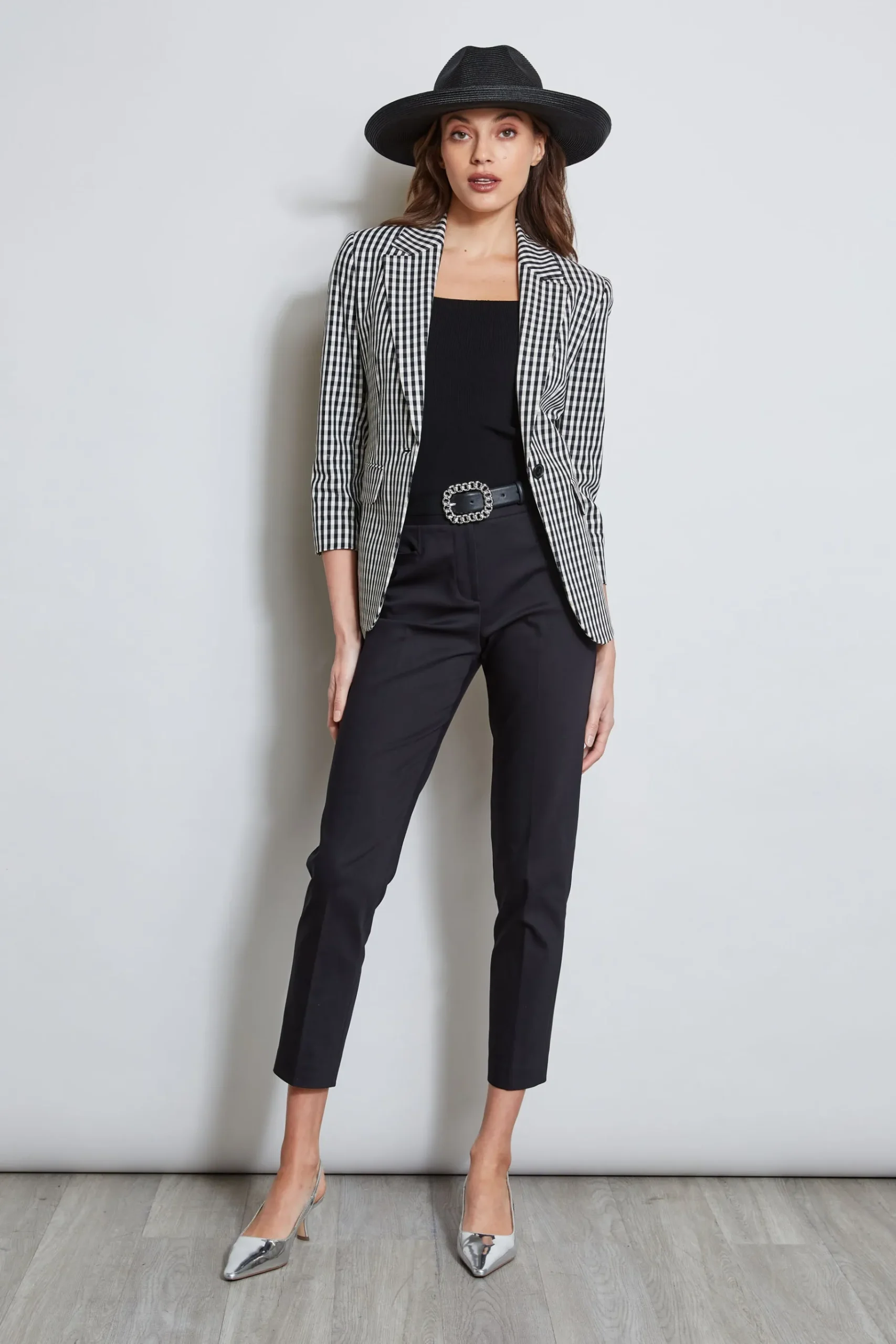 Elie Tahari Scallop Hem Sweater Tank- Tops & Sweaters