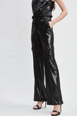 Elie Tahari Sequin Pocket Pant- Bottoms