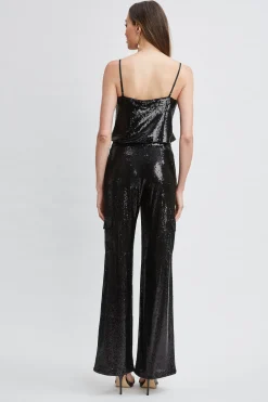 Elie Tahari Sequin Pocket Pant- Bottoms