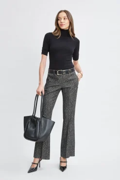 Elie Tahari Short Sleeve Cashmere Wool Sweater- Tops & Sweaters