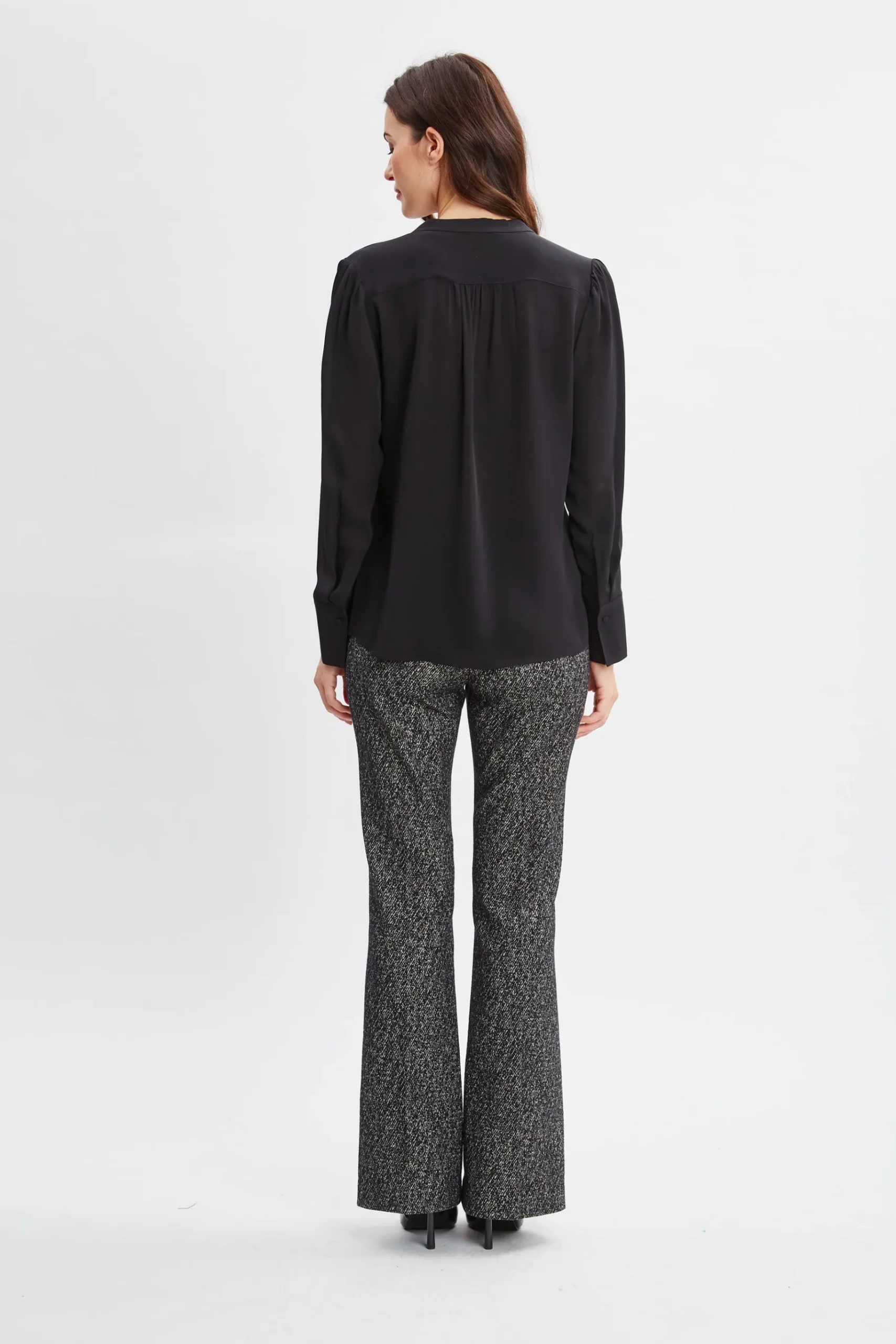 Elie Tahari Silk Chain Tassel Shirt- Tops & Sweaters