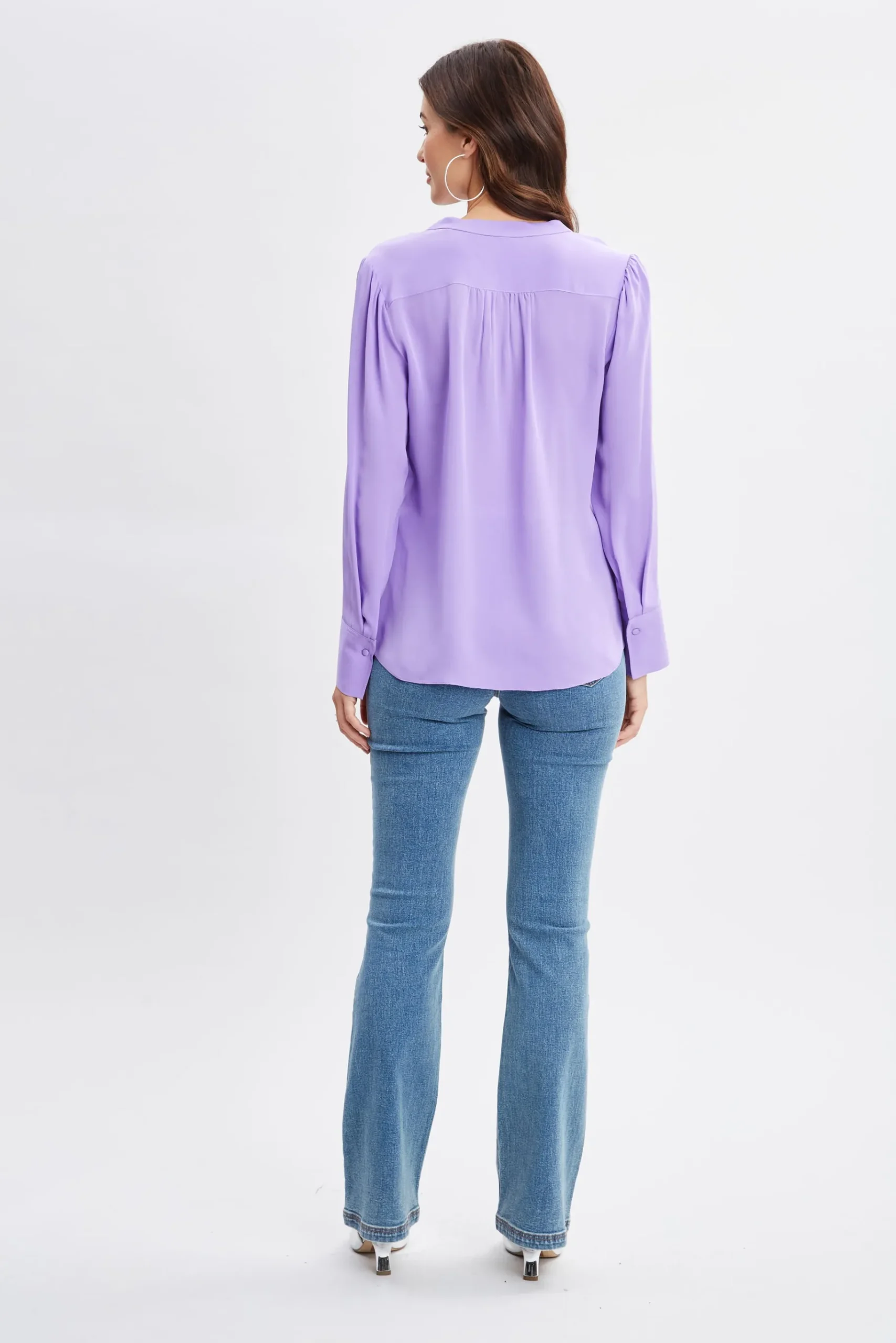 Elie Tahari Silk Chain Tassel Shirt- Tops & Sweaters