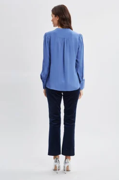 Elie Tahari Silk Chain Tassel Shirt- Tops & Sweaters