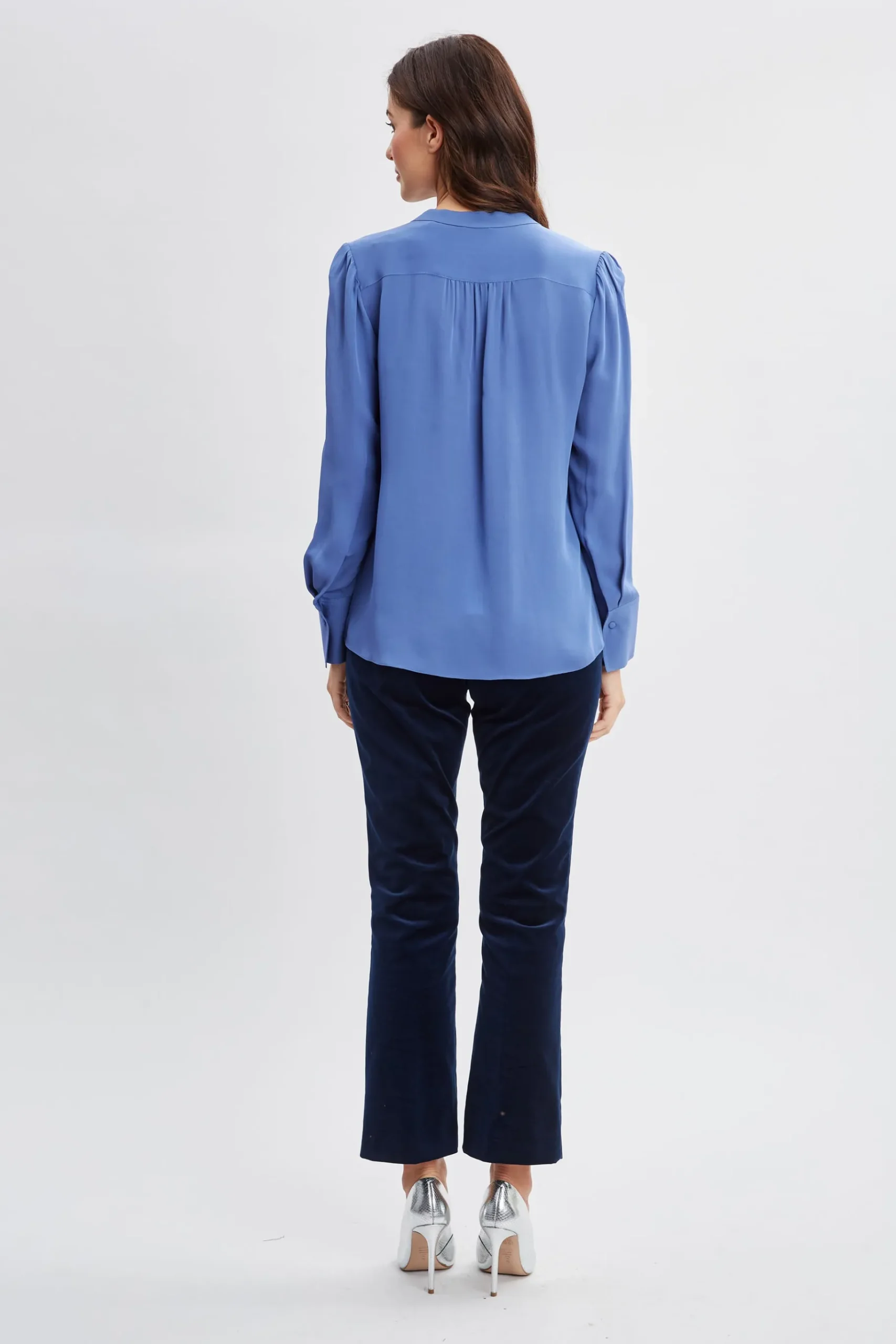 Elie Tahari Silk Chain Tassel Shirt- Tops & Sweaters