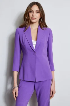 Elie Tahari Single Breasted Dart Blazer- Jackets & Blazers