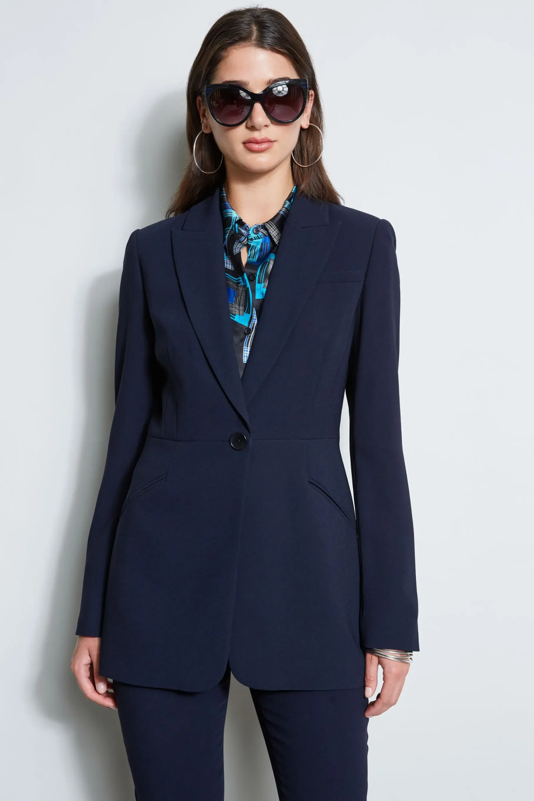 Elie Tahari Single Button Blazer- Jackets & Blazers