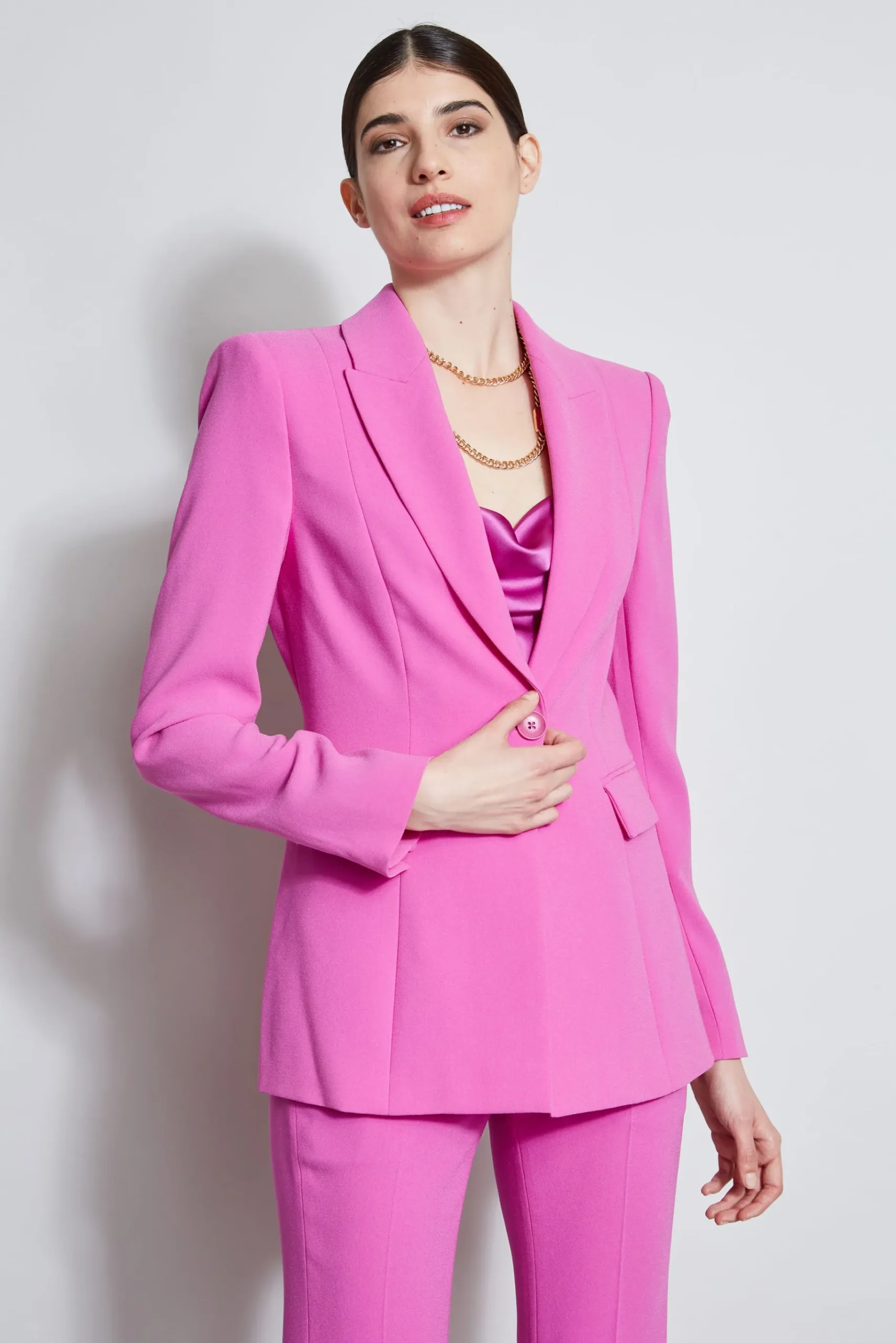 Elie Tahari Single Button Blazer- Jackets & Blazers