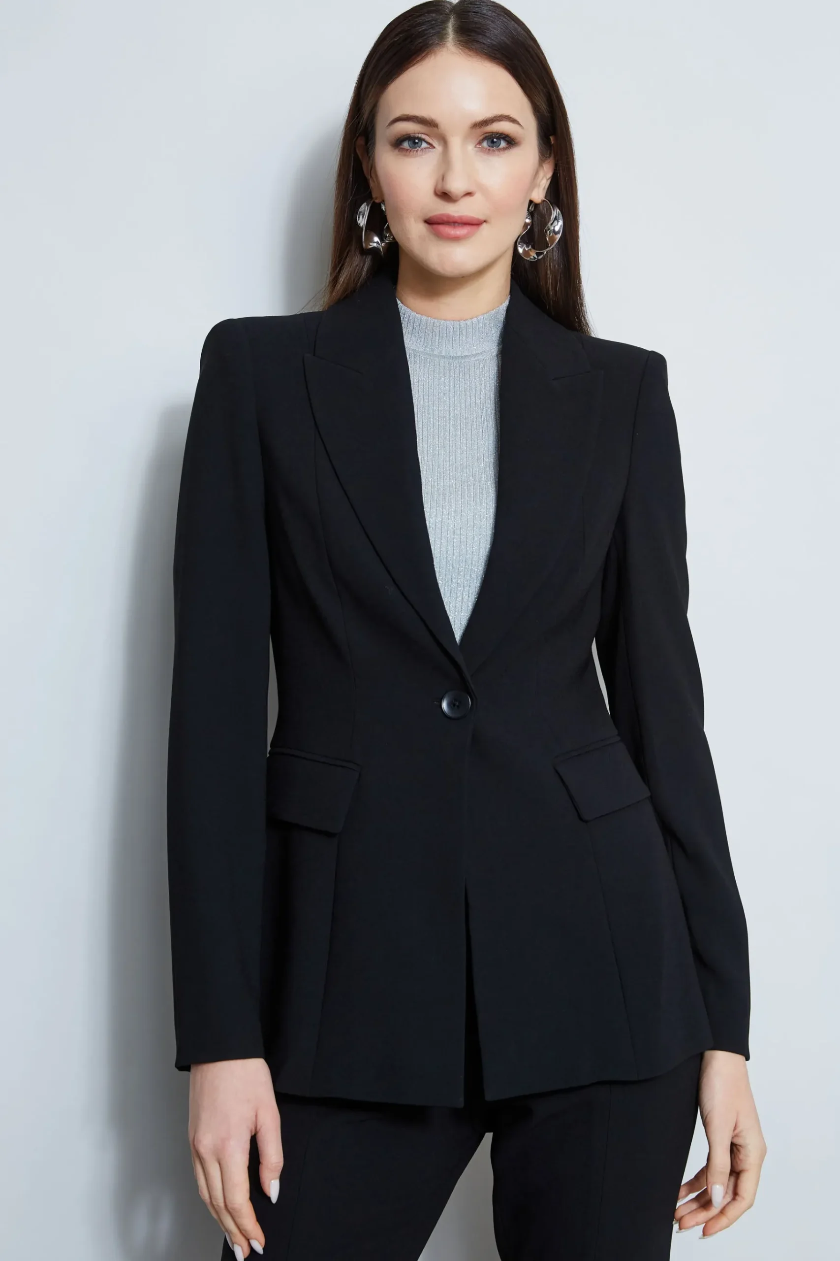 Elie Tahari Single Button Blazer- Jackets & Blazers