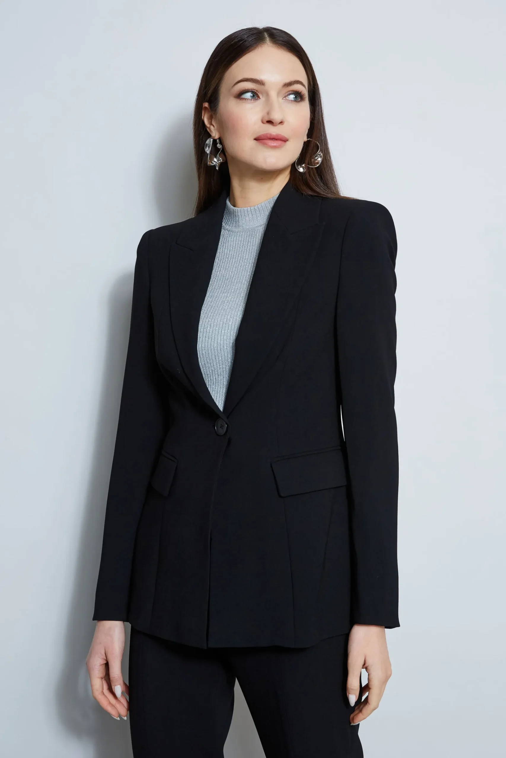 Elie Tahari Single Button Blazer- Jackets & Blazers