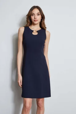 Elie Tahari Sleeveless Keyhole Ring Dress- Dresses & Jumpsuits|Sleeveless Dresses