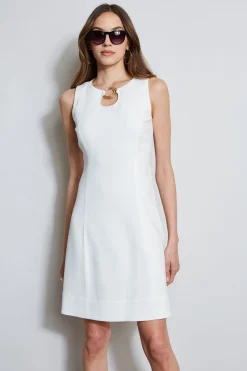 Elie Tahari Sleeveless Keyhole Ring Dress- Dresses & Jumpsuits|Sleeveless Dresses