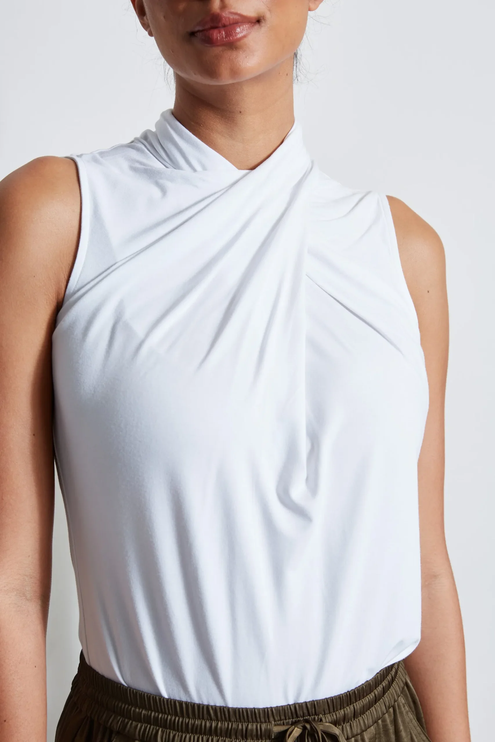 Elie Tahari Sleeveless Twist Knit- Tops & Sweaters