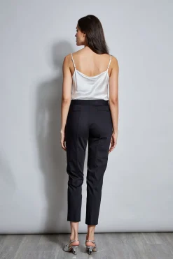 Elie Tahari Slim Cotton Pocket Pant- Bottoms