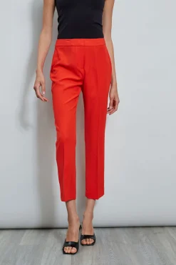 Elie Tahari Slim Fit Ankle Pant- Bottoms