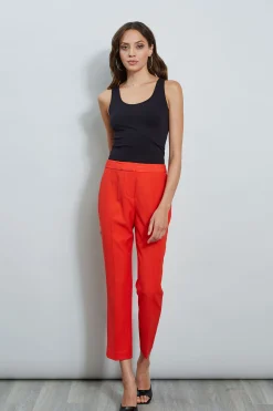 Elie Tahari Slim Fit Ankle Pant- Bottoms