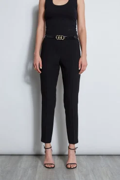 Elie Tahari Slim Fit Crepe Pant- Bottoms|Suiting