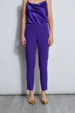 Elie Tahari Slim Fit Crepe Pant- Bottoms|Suiting