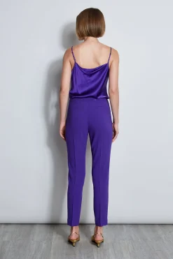 Elie Tahari Slim Fit Crepe Pant- Bottoms|Suiting