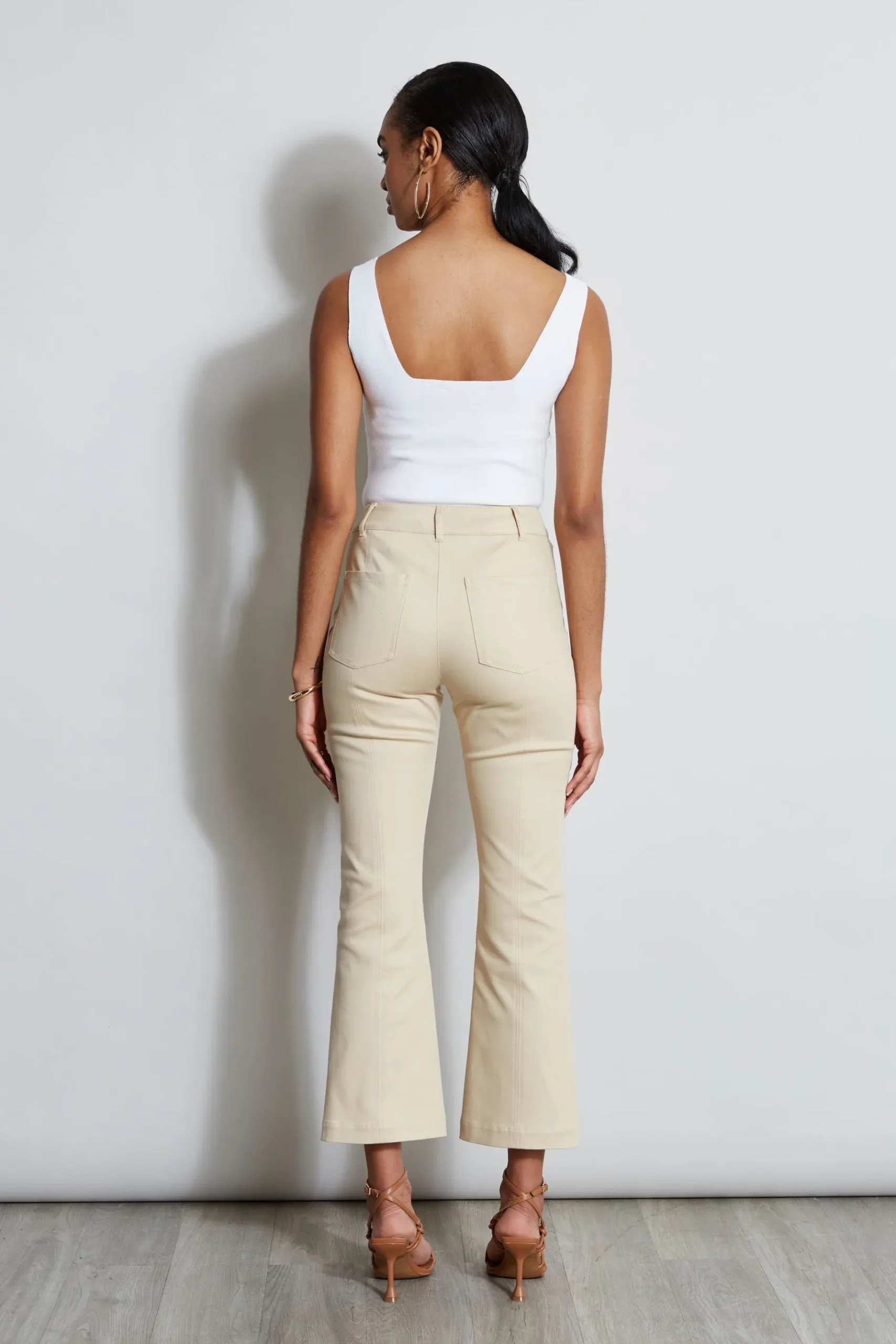 Elie Tahari Square Neck Tank- Tops & Sweaters