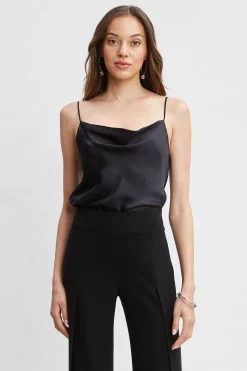 Elie Tahari Stretch Silk Satin Cami- Tops & Sweaters|Suiting