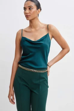 Elie Tahari Stretch Silk Satin Cami- Tops & Sweaters|Suiting