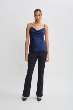 Elie Tahari Stretch Silk Satin Cami- Tops & Sweaters