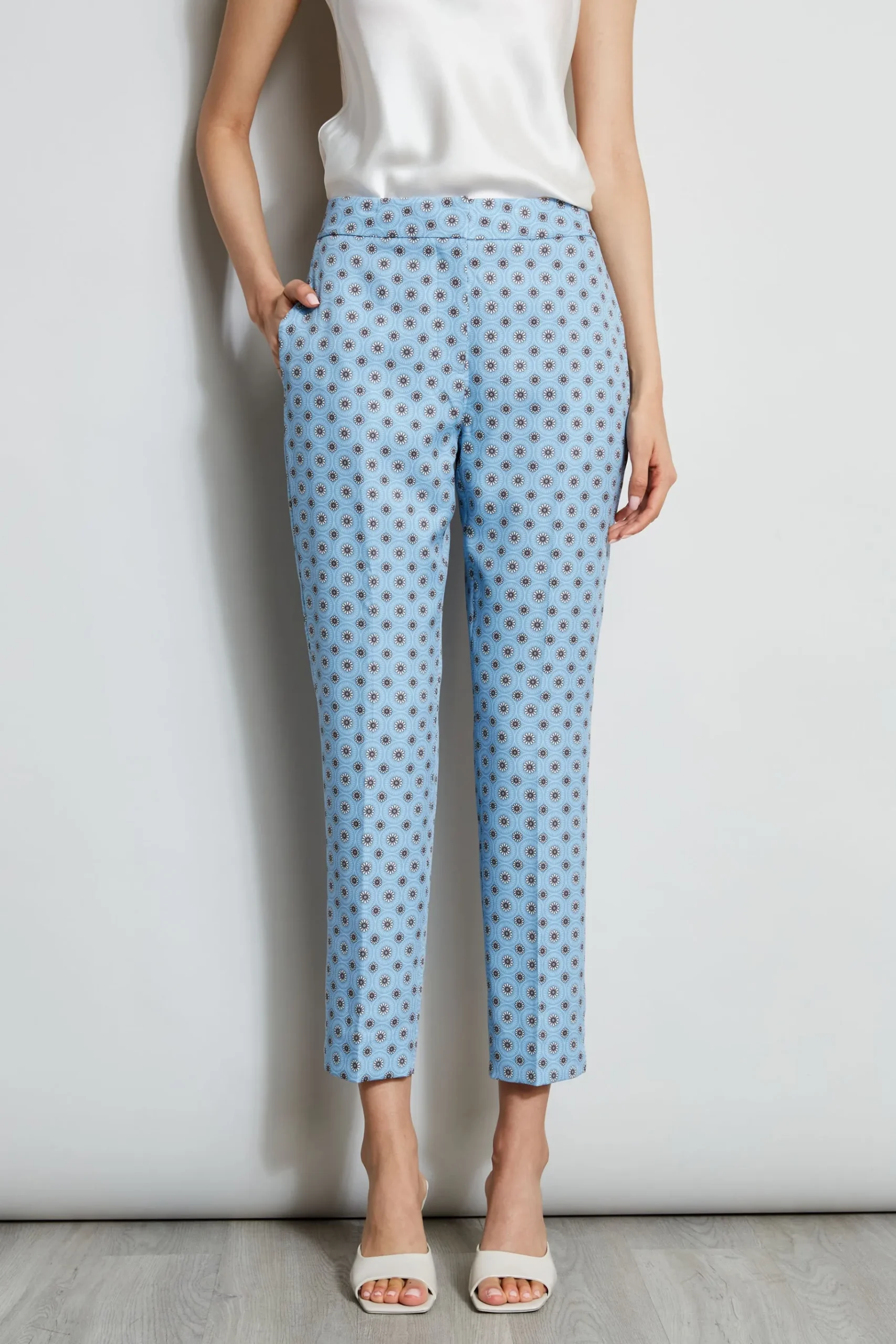 Elie Tahari Sun Print Pant- Bottoms