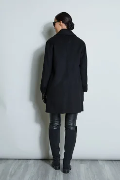 Elie Tahari Tahari Double Face Wool Blend Two Button Coat- Coats