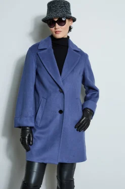 Elie Tahari Tahari Double Face Wool Blend Two Button Coat- Coats